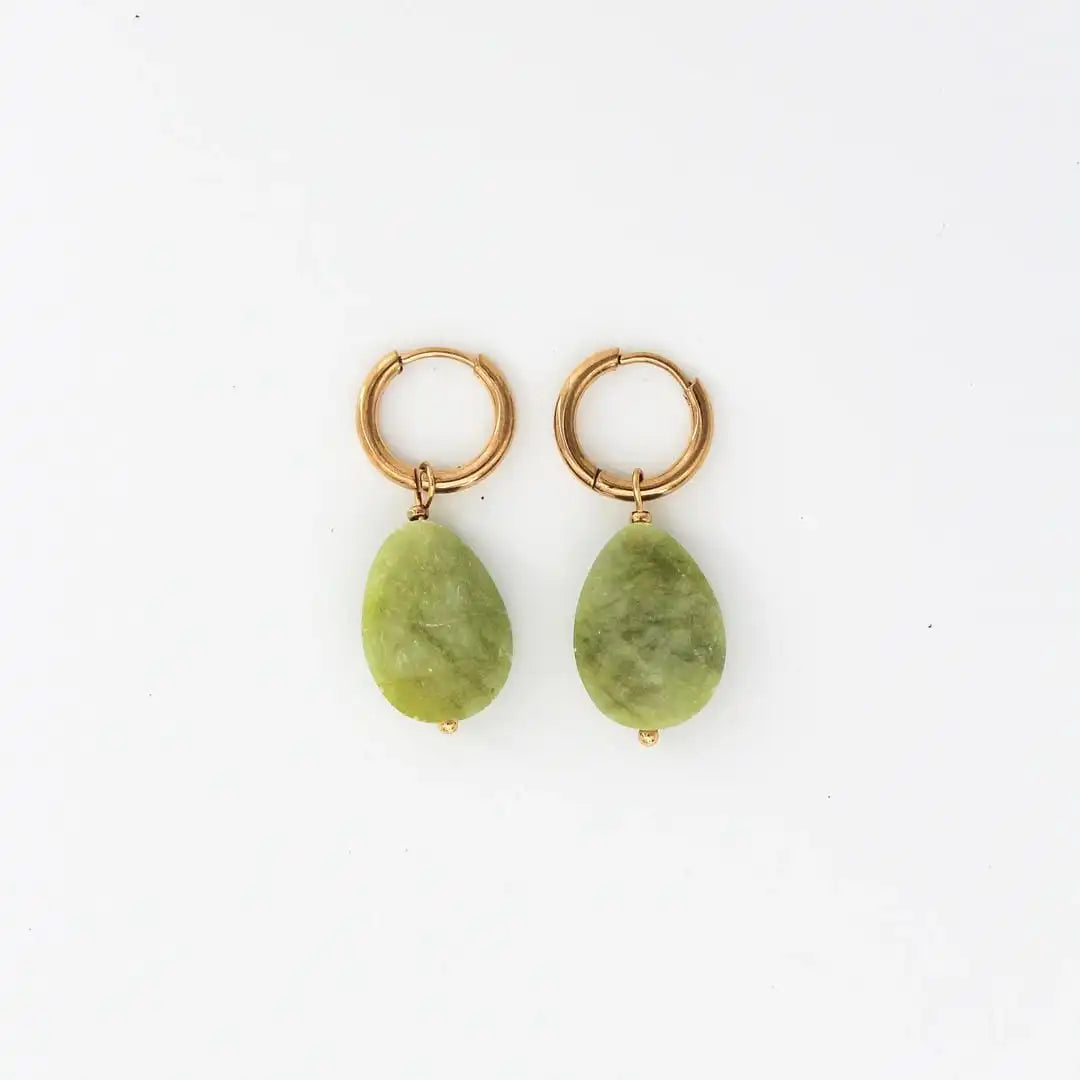 Pendientes colgantes de piedra natural elegantes y atemporales Carmen, Lucía & Rocío – imagen 3