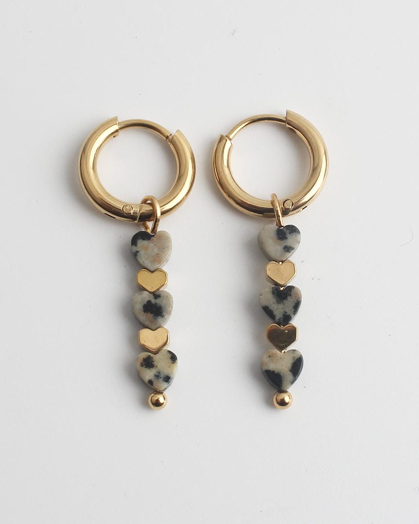 Pendientes triple corazón – imagen 3