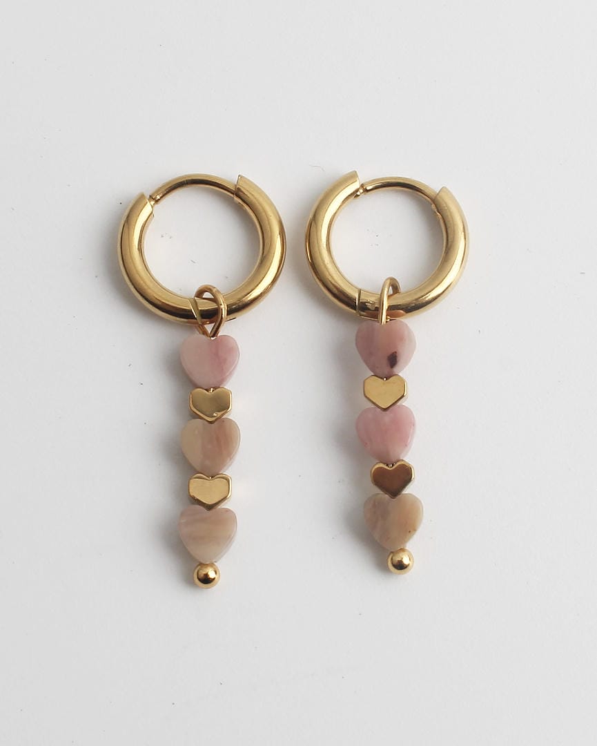 Pendientes triple corazón – imagen 9