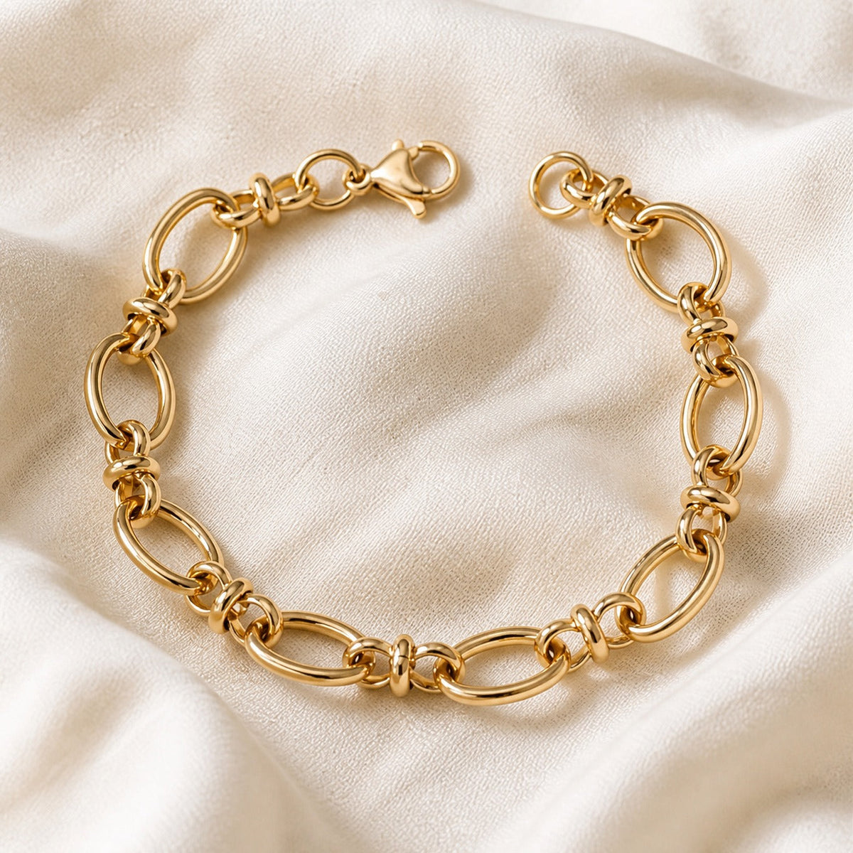 Pulsera imperial de eslabones dorados – imagen 2