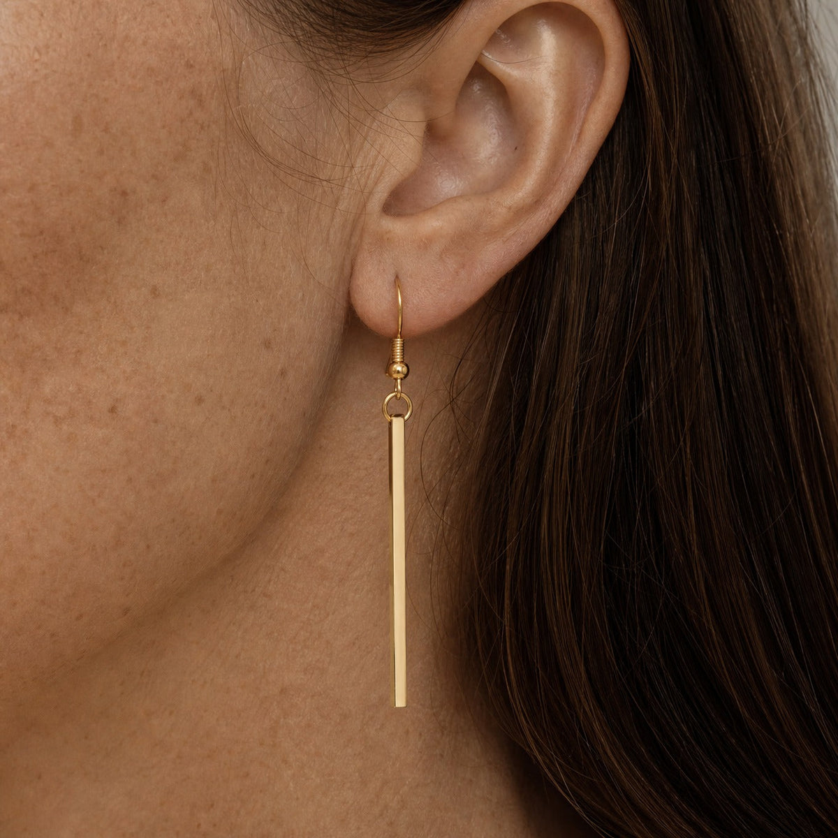 Pendientes colgantes lineales refinados – imagen 2