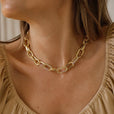 Collar de oro dorado