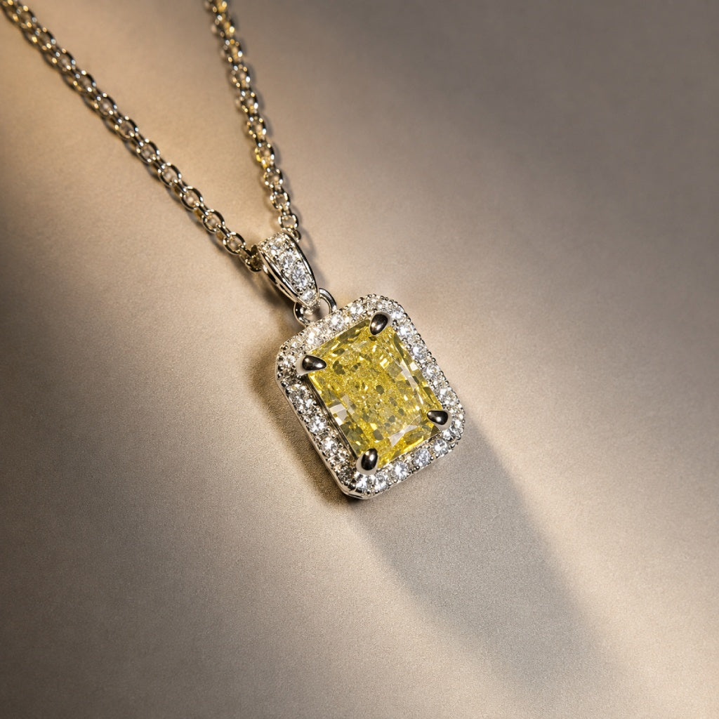 Collar refinado con colgante amarillo – imagen 2