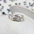 Anillo minimalista de circonita de lujo