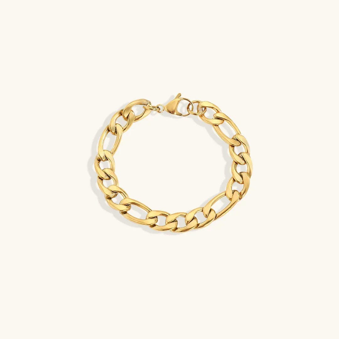 Pulsera vintage de cadena dorada – imagen 7