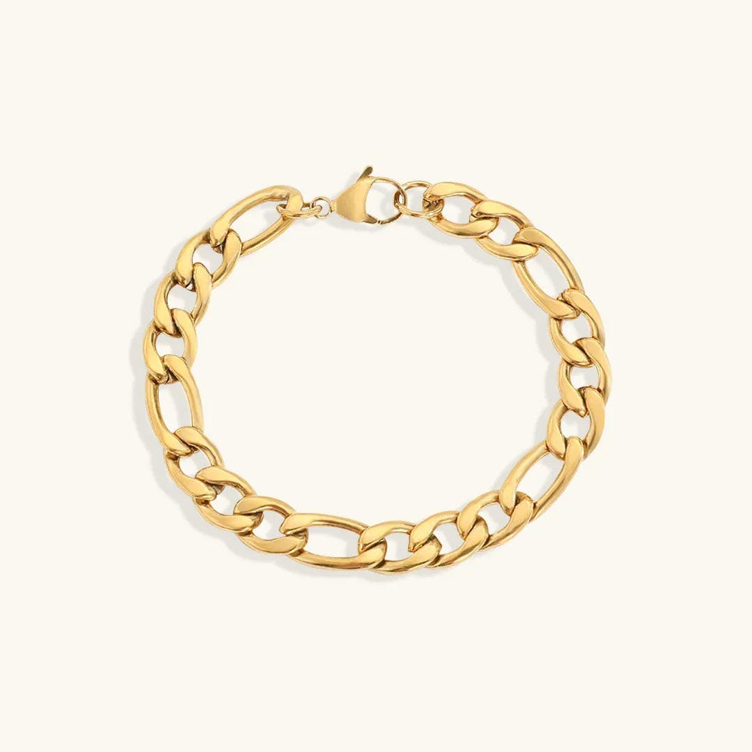 Pulsera vintage de cadena dorada – imagen 9