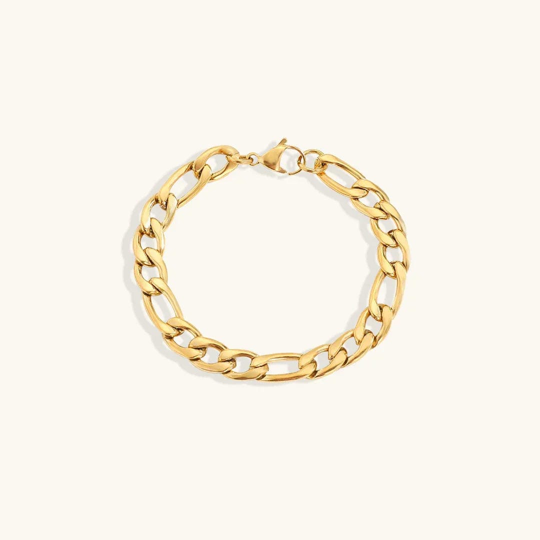 Pulsera vintage de cadena dorada – imagen 8
