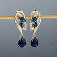 Pendientes glamour de piedra natal – imagen 3