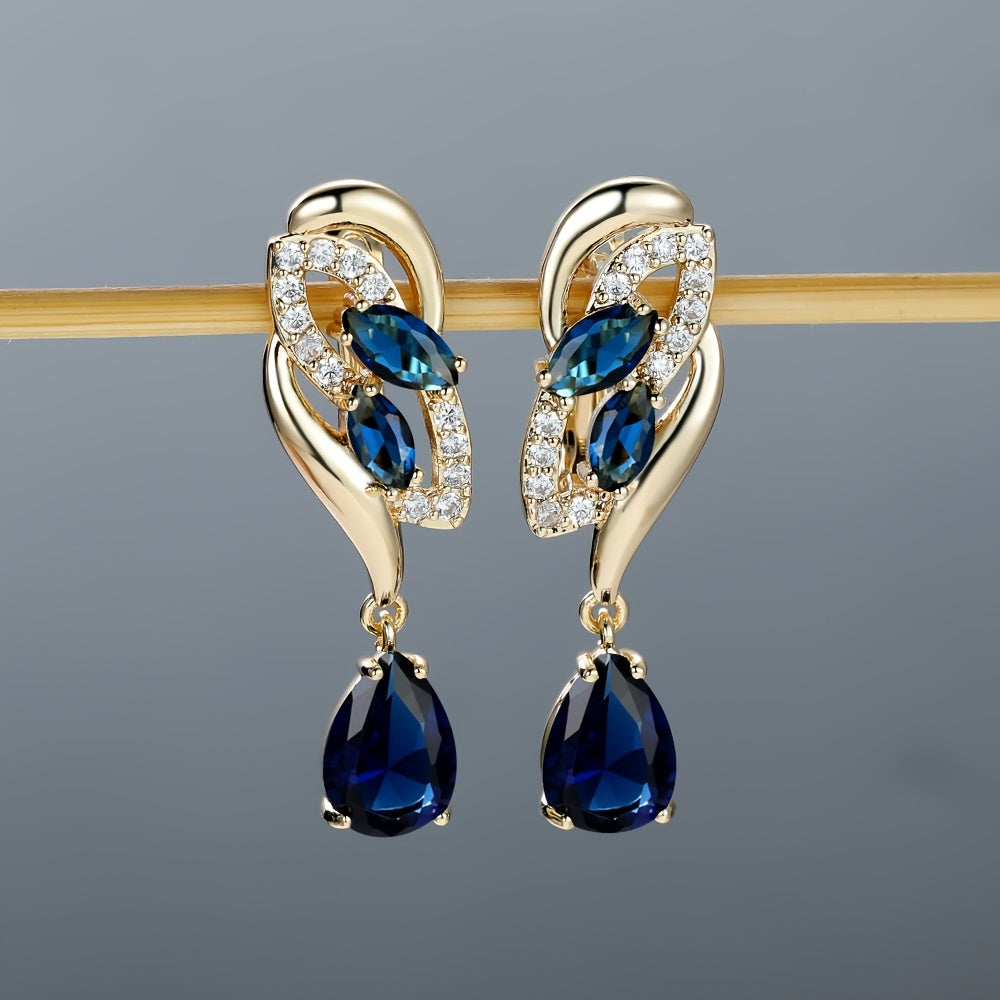 Pendientes glamour de piedra natal – imagen 3
