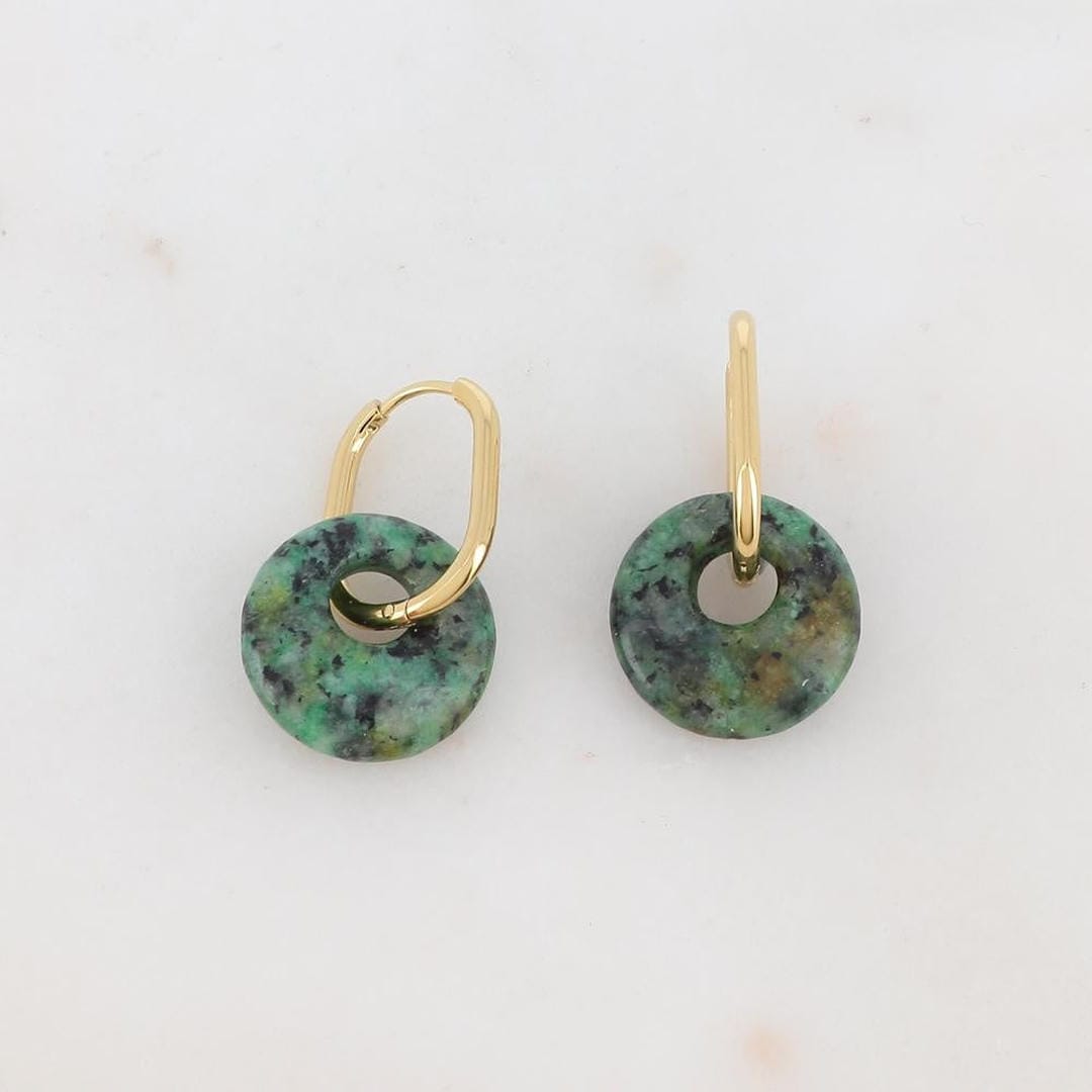 Pendientes Tirza de piedra natural – imagen 4
