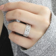 Anillo elegante de plata con piedra – imagen 3