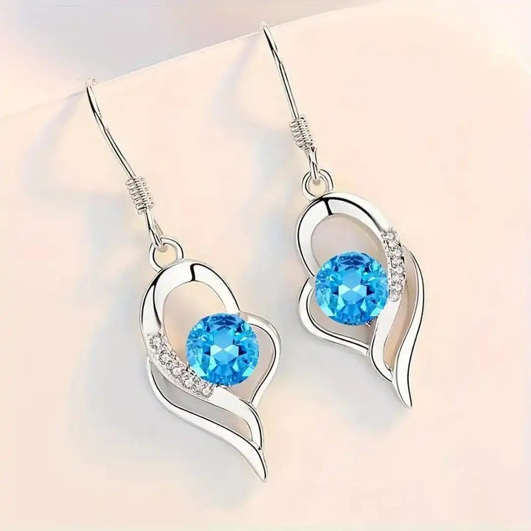 Pendientes de gota con corazón Eclipse