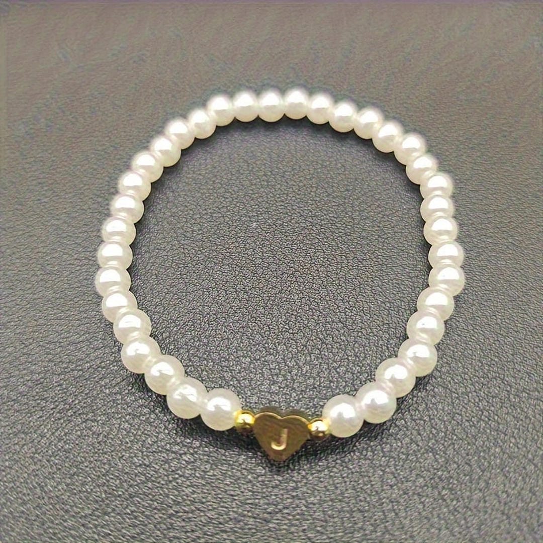 Pulsera de perlas con letras de la A a la Z – imagen 11