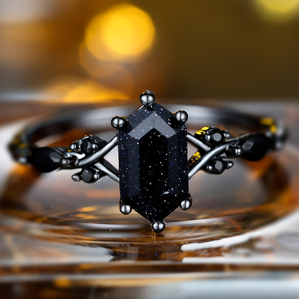 Anillo de cristal Midnight Luxe