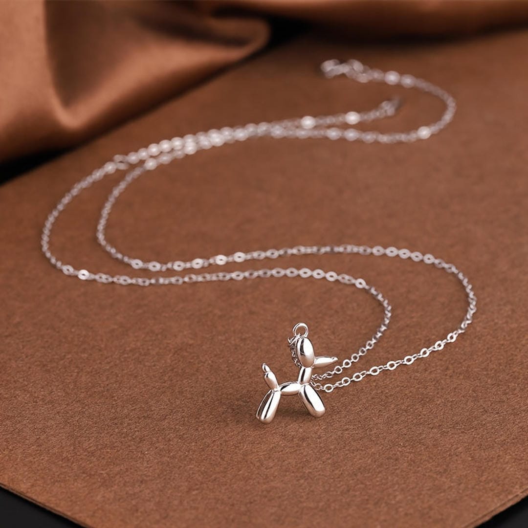 Collar con colgante de globo y perro – imagen 2