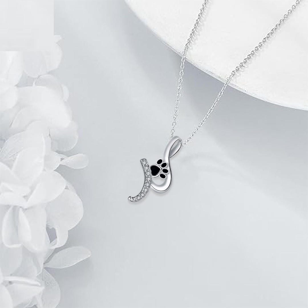 Collar con colgante de huella de pata – imagen 2