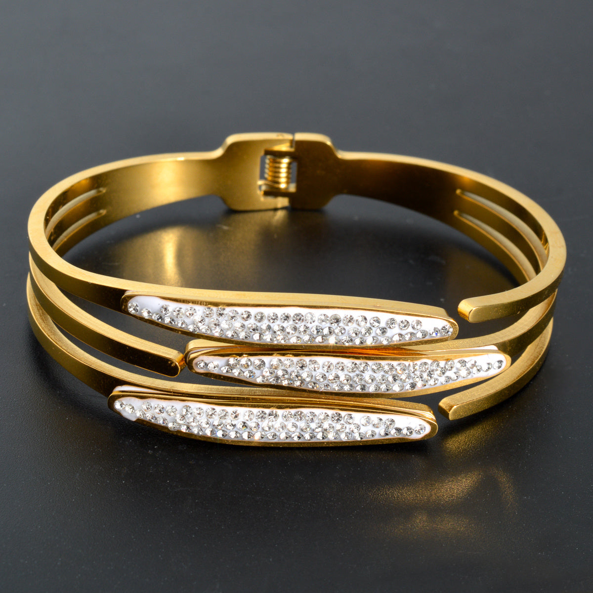 Pulsera clásica de eslabones de circonita