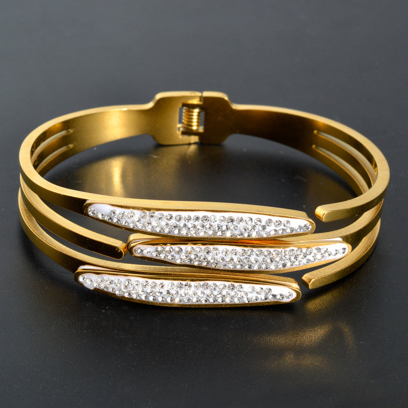 Pulsera clásica de eslabones de circonita