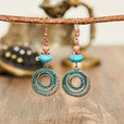 Pendientes aro retro bohemios – imagen 2