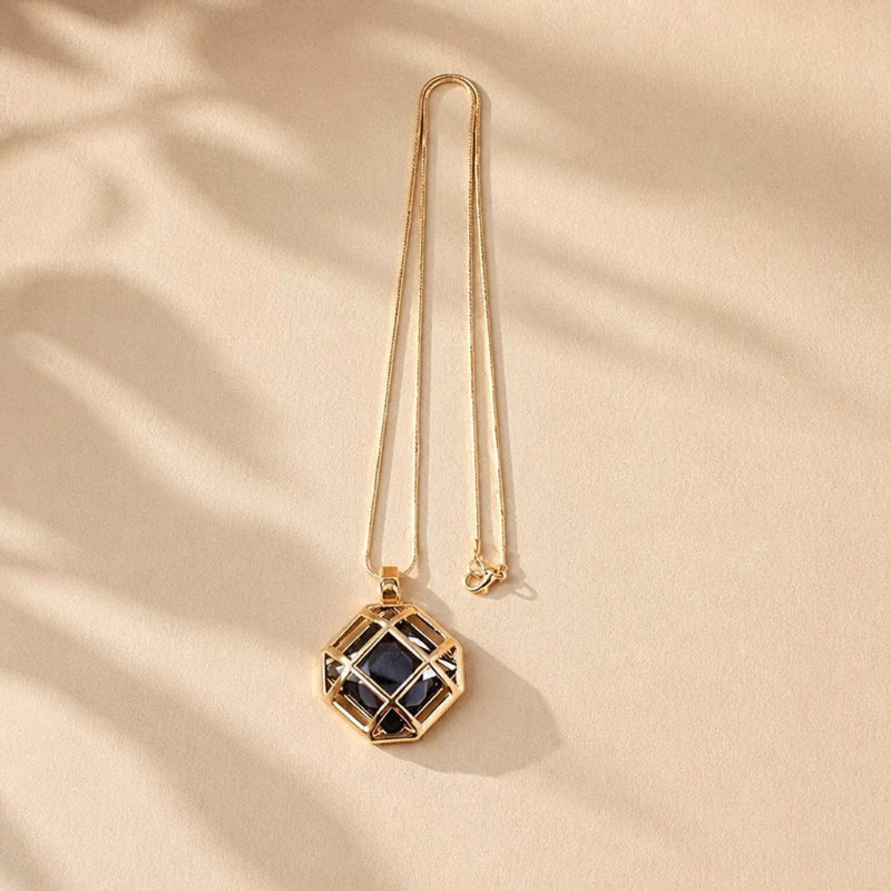 Collar sofisticado con colgante de cristal – imagen 2