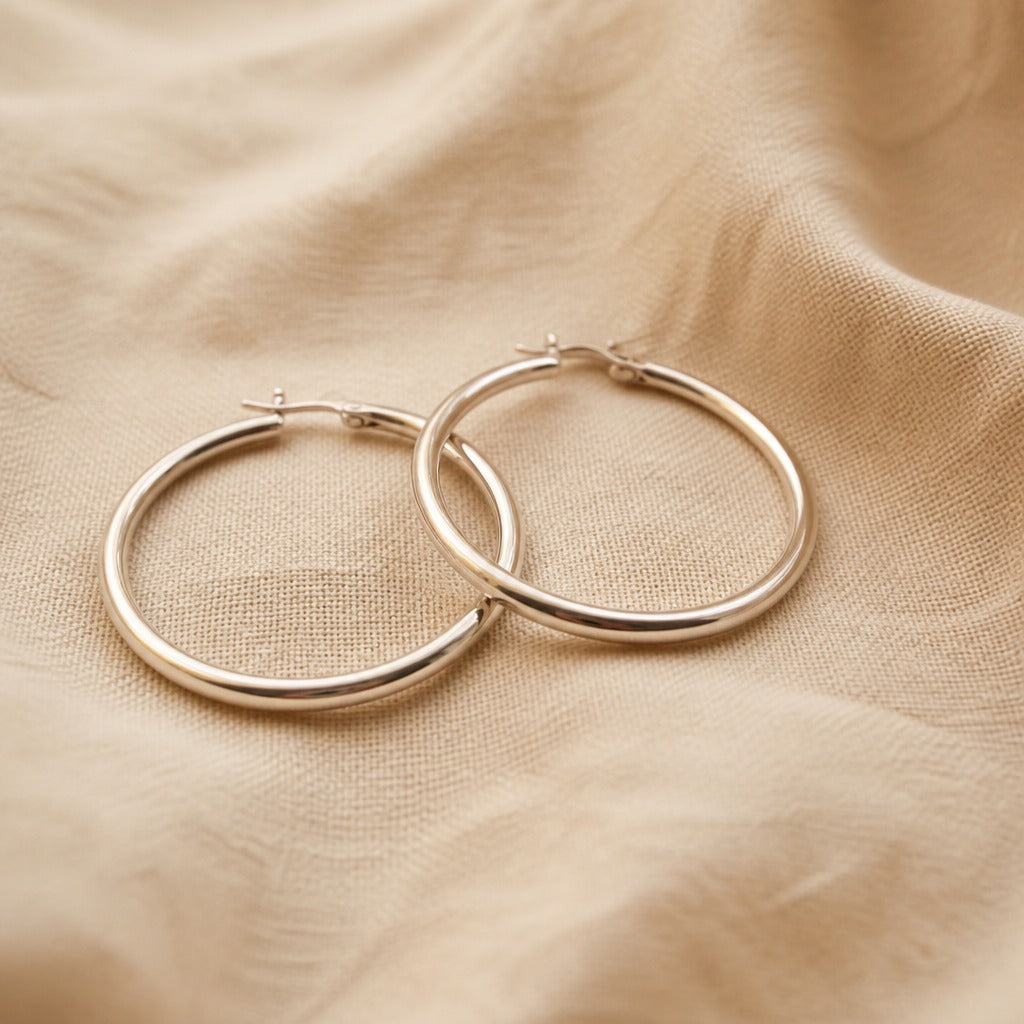 Pendientes de aro esfera noble – imagen 4