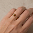 Anillo dorado Noble Orbital