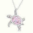 Collar con colgante de tortuga brillante – imagen 3