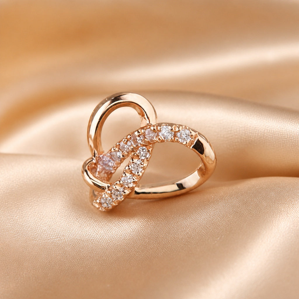 Pendientes de botón geométricos de circonita en oro blanco – imagen 2