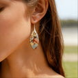 Pendientes vintage boho colgantes de marquesa – imagen 2