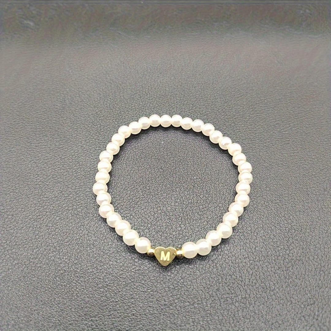 Pulsera de perlas con letras de la A a la Z – imagen 14
