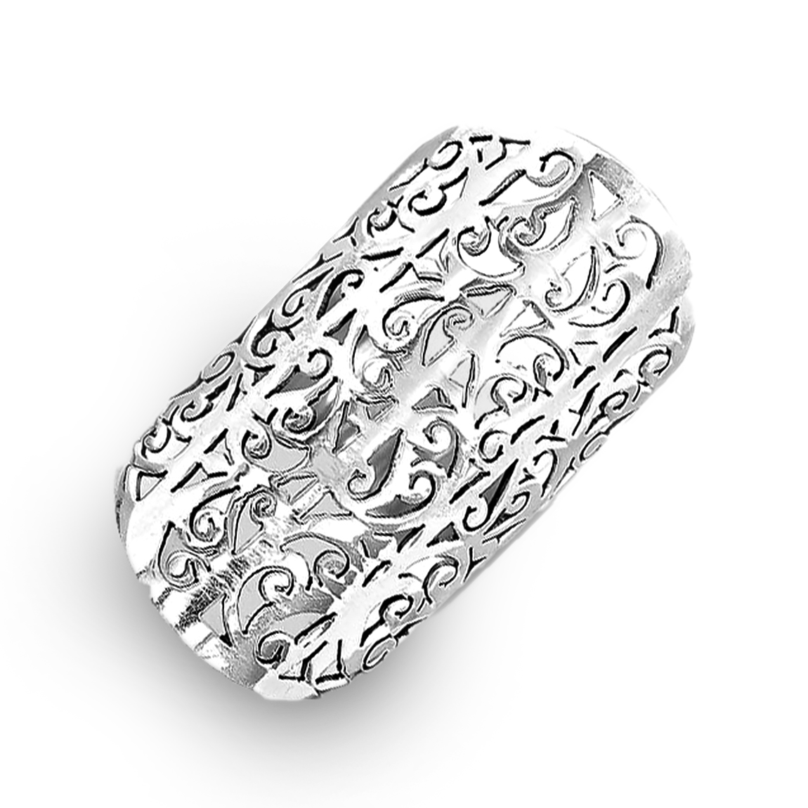 Anillo llamativo de dedo completo