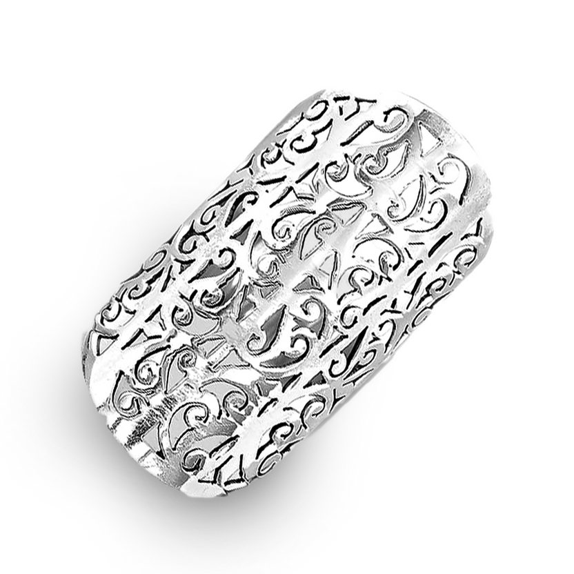 Anillo llamativo de dedo completo