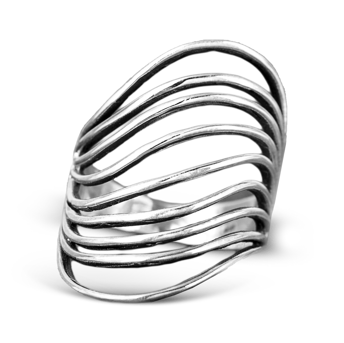 Anillo llamativo de olas del océano