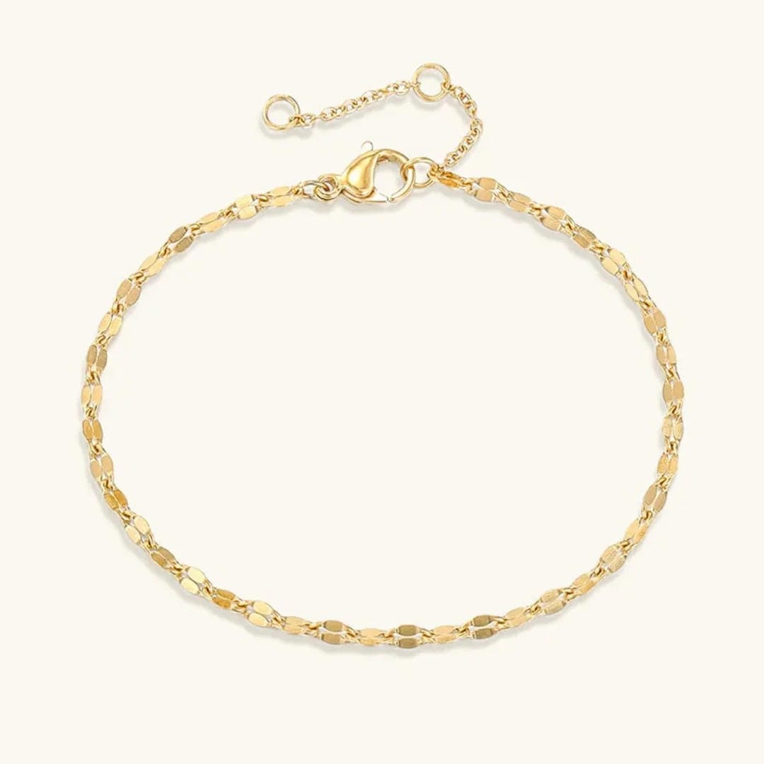 Pulsera elegante de doble capa con diseño de encaje
