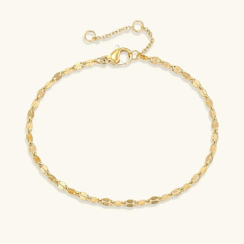 Pulsera elegante de doble capa con diseño de encaje