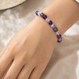 Pulsera de ágata y amatista con dijes