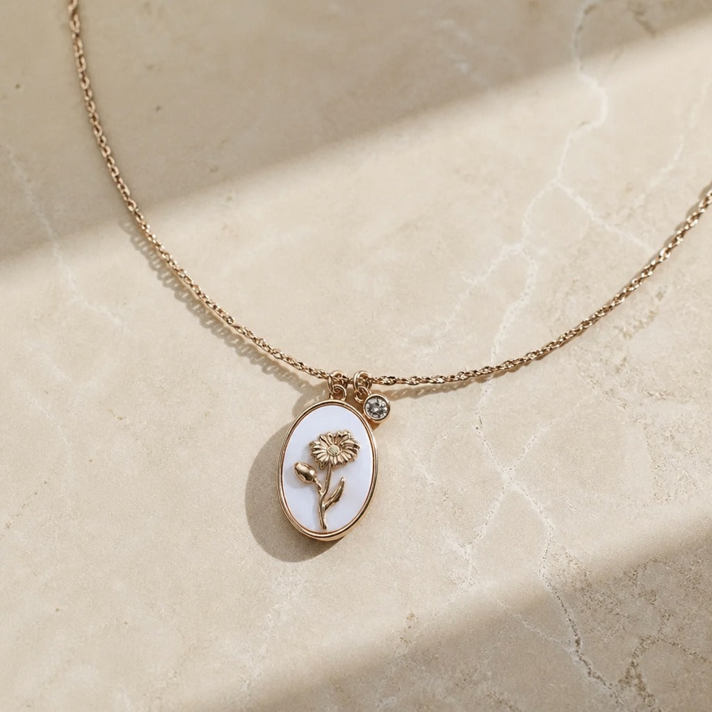 Colección de collares vintage con piedra de nacimiento – imagen 5