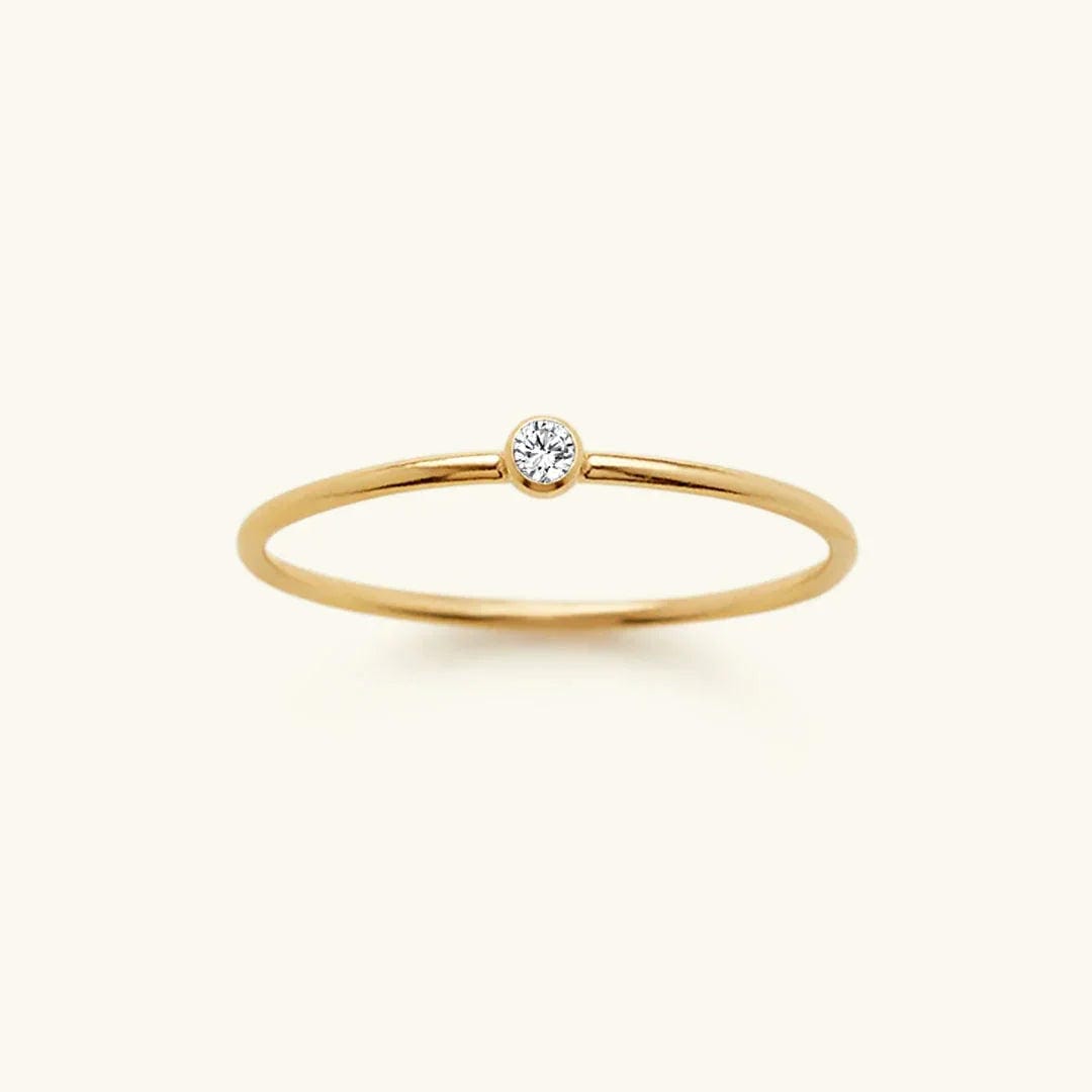 Anillo apilable con piedra preciosa – imagen 5