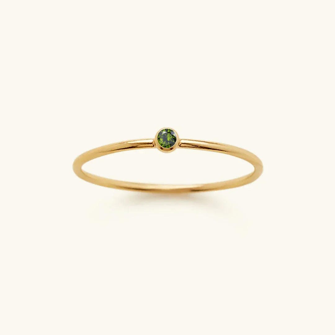 Anillo apilable con piedra preciosa – imagen 9
