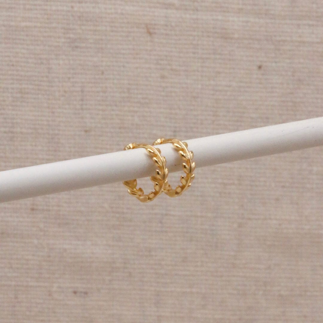Aros dorados de laurel – imagen 3