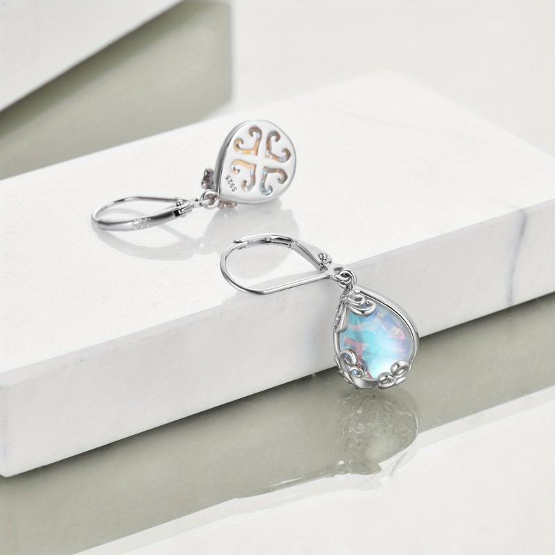 Pendientes Heather Free Spirit de piedra luna – imagen 2