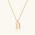 Collar vintage dorado con inicial – imagen 7