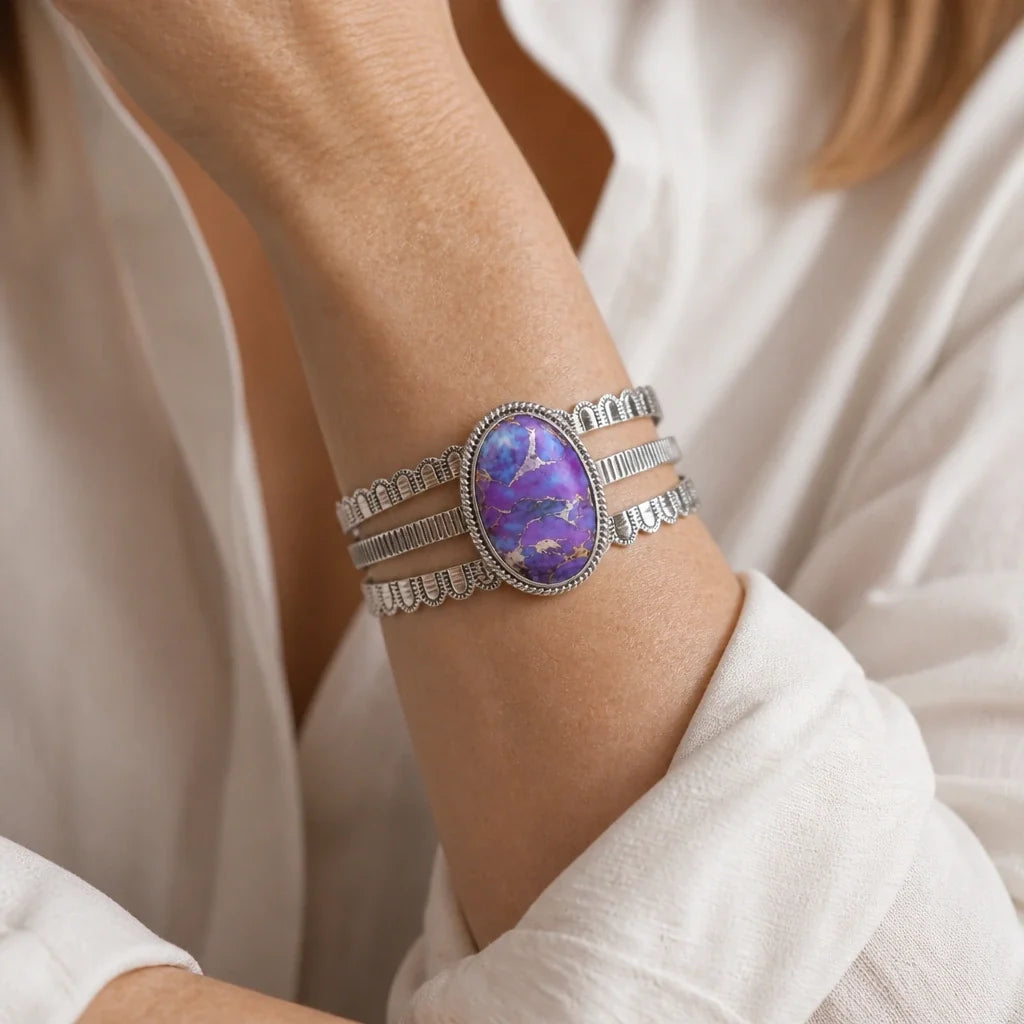 Pulsera bohemia ajustable tipo brazalete
