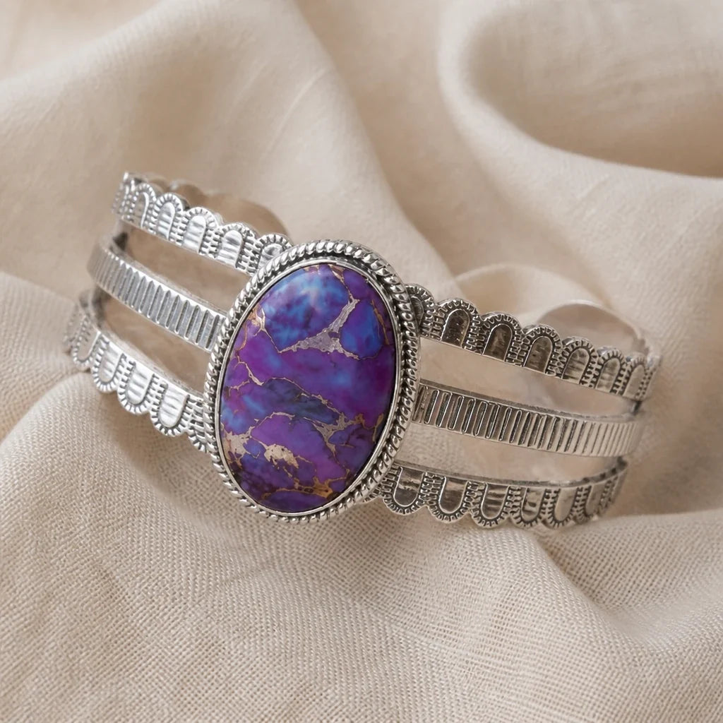 Pulsera bohemia ajustable tipo brazalete – imagen 2