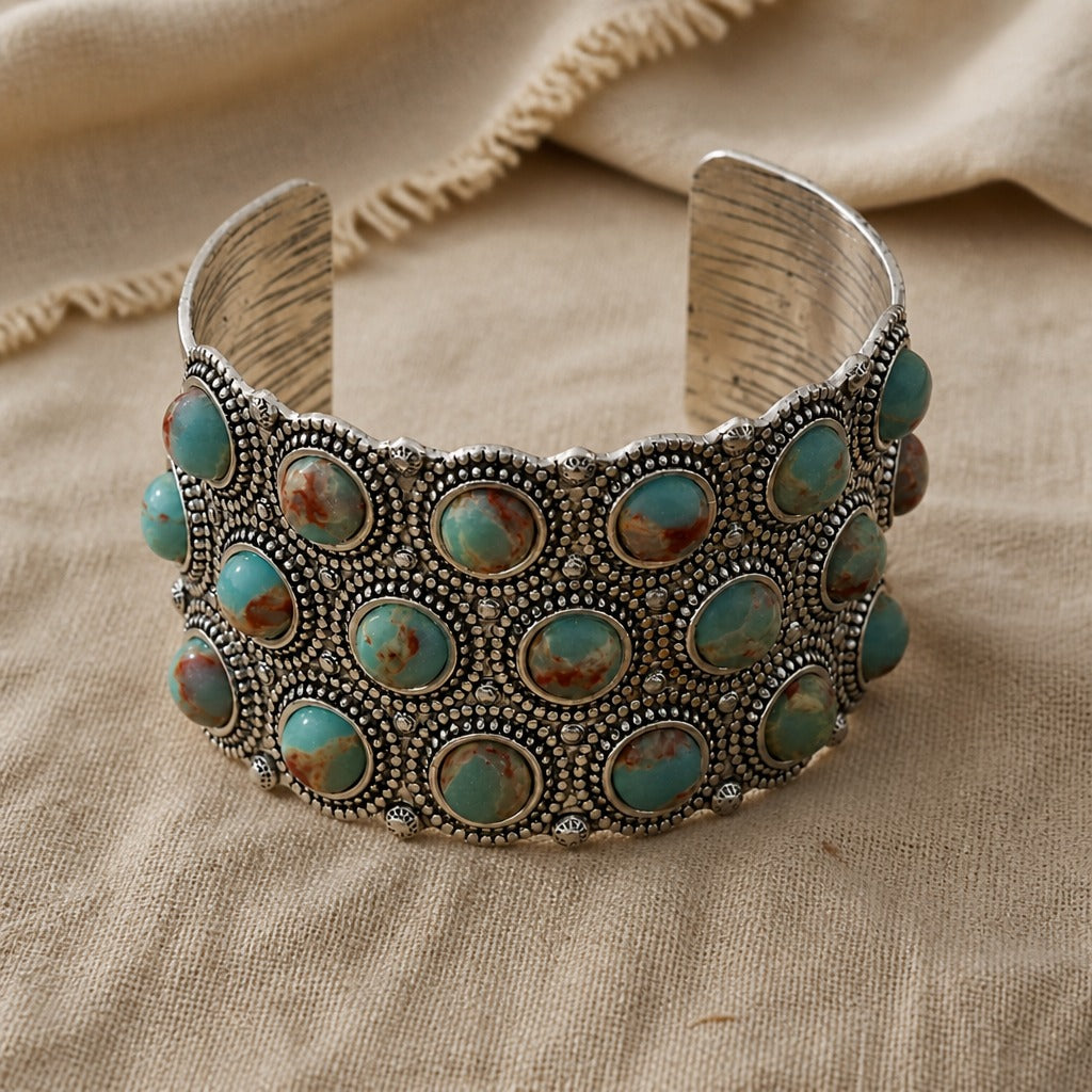 Brazalete vintage de piedra natural