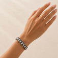 Brazalete bohemio de piedra ojo de caballo