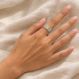 Anillo boho de cruz de banda de rock