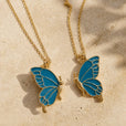 Conjunto de collar con colgante de mariposa – imagen 3