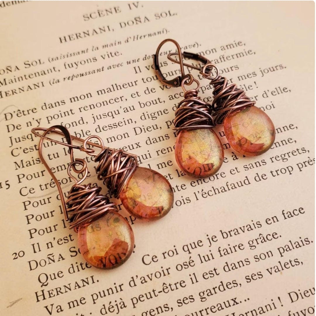 Pendientes retro con luciérnaga – imagen 2