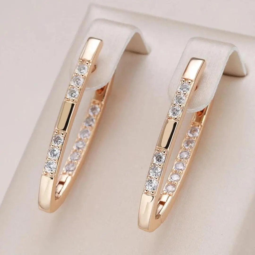 Pendientes sofisticados con circonitas – imagen 2